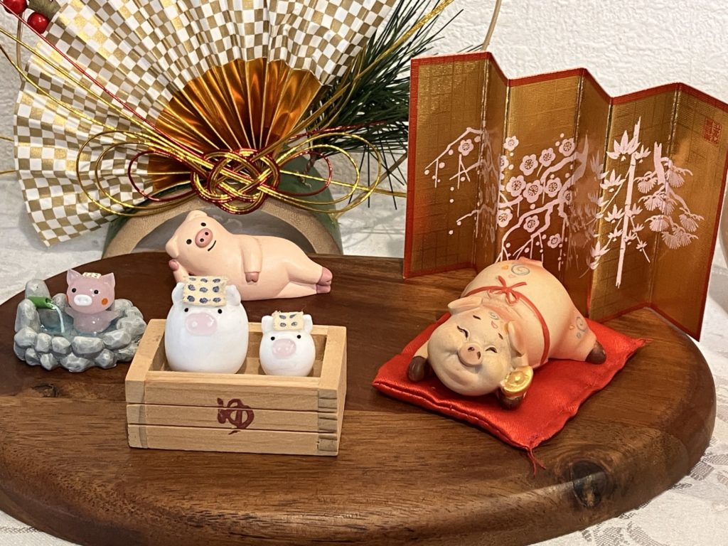 豚ちゃんの置物（26年1月）-1